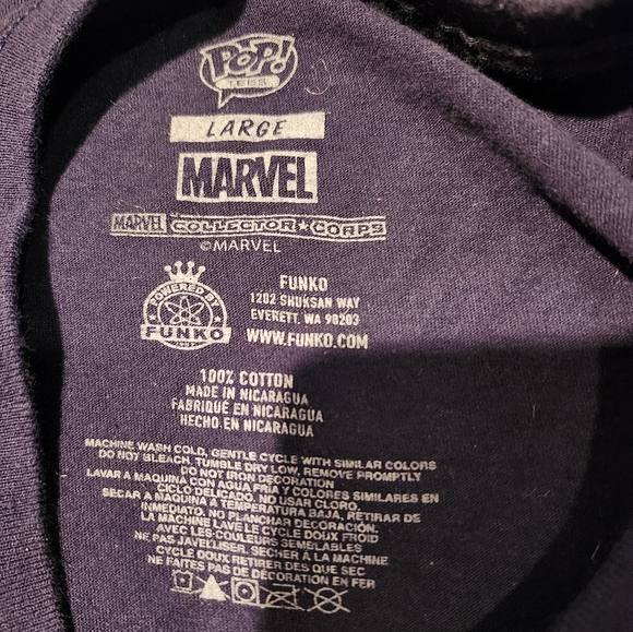 Funko Navy Blue Spidey Vs. Goblin T-shirt - Picture 7 of 7